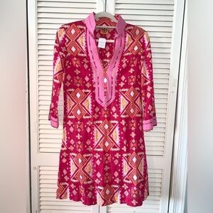 NWT Tory Burch Resort wear Tunic long sleeve midi dress Size 2